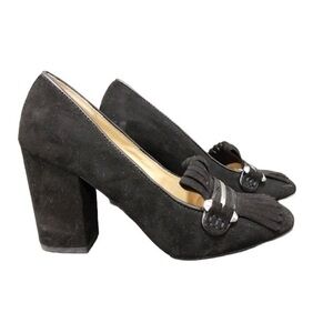 David Aaron Mormont Fringe Front
Block Heels